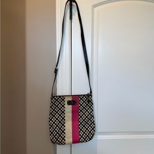 Kate Spade Black and Pink Patterned Crossbody Bag